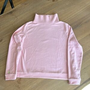 Dudley Stevens light pink Park Slope Turtleneck in vello fleece-L